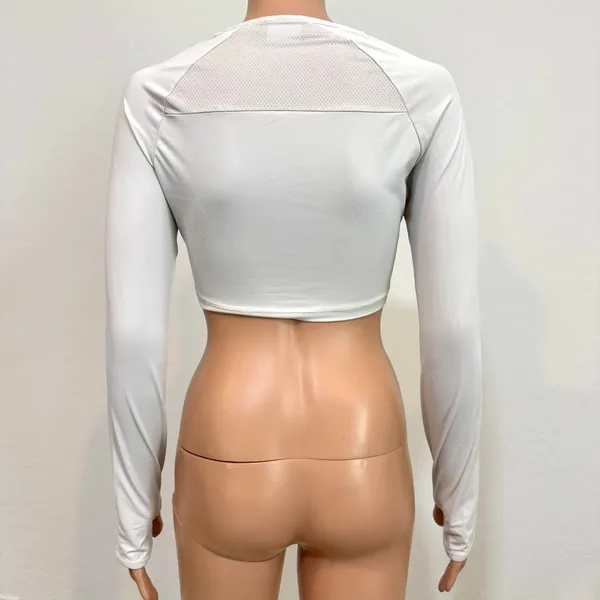 Gymshark XS mesh back active training crop top TLS2 3564 - Image 10
