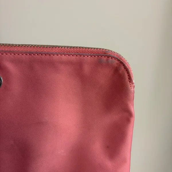Lululemon Double Zip Pouch Pink Nylon Travel Wallet Organizer Clutch - Image 2