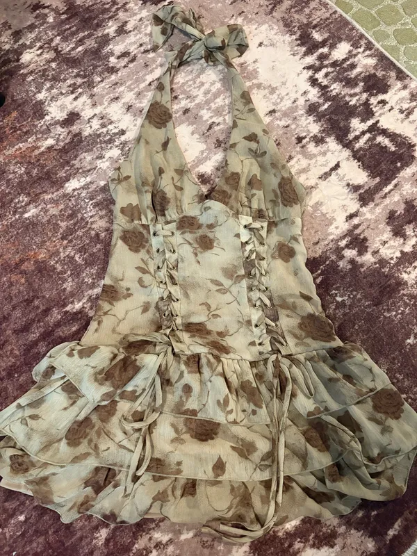 Mini dress Green Size M - Image 2