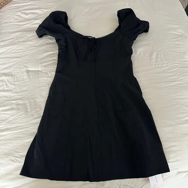 Black puff sleeve mini dress Size M - Image 3