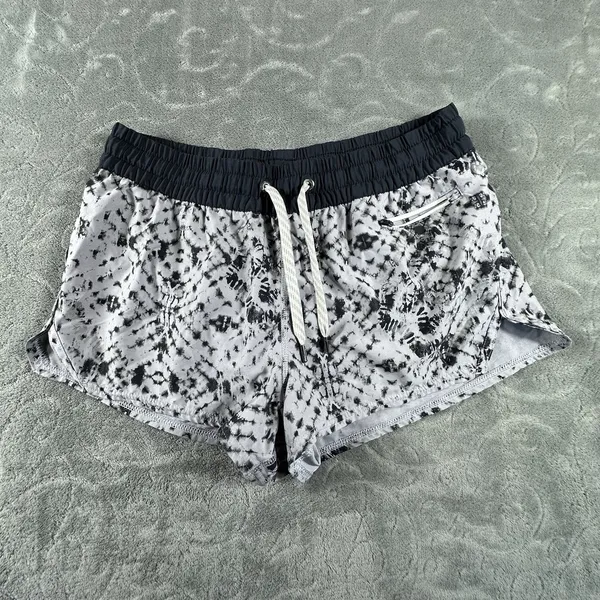 Vuori Clementine Shorts Gray Shibori Print Small Running Athletic Gym 2.5" Lined - Image 11