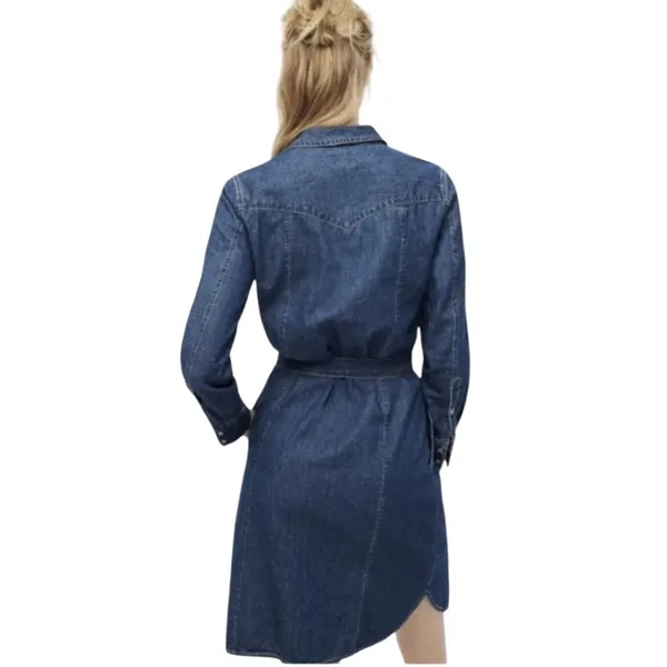 J.CREW Denim shirtdress with tie belt Size 6 - Image 10