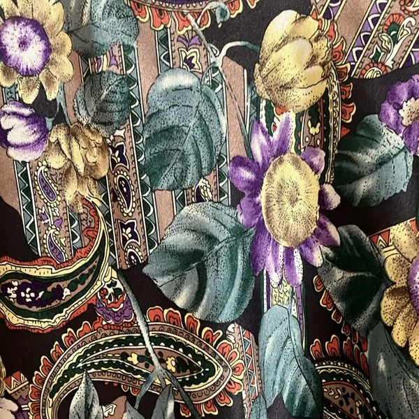 Floral Satin Chemise Purple Size M - Image 2