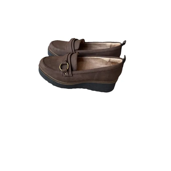 SOUL Naturalizer Women's Joyla Slip‎ On Wedge Loafer Buckle Brown Size 5 - Image 2
