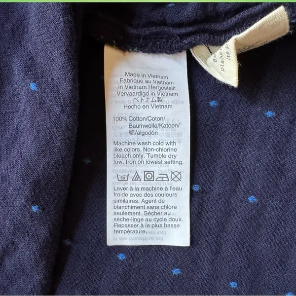 Madewell XS Blue Plaid Short Sleeve Popover Shirt 100% Cotton - Image 14