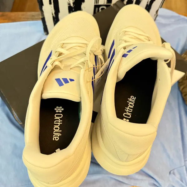 Adidas Run Falcon 5 Running Shoe White Sneaker Footwear Trainers Mens Size 10.5 - Image 6