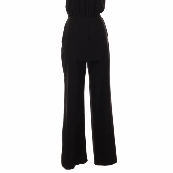 Lulus Black Moment for Life Halter Jumpsuit Wide Leg Size XS Minimalist Cocktail - Image 7