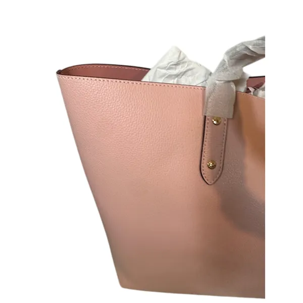 Coach Blush Pink Blossom Leather LTH Town Tote Bag Women NWT - Image 9