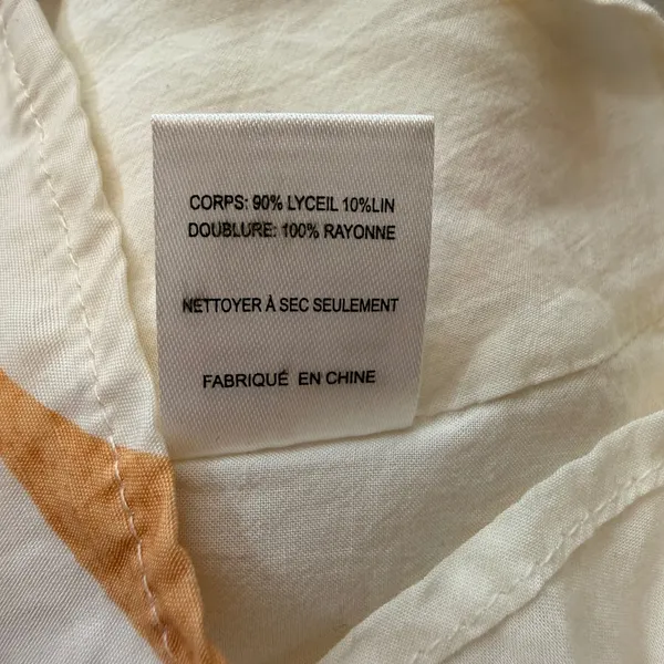 ASTR The Label Claramae Mini Dress Cream Linen Blend Celestial Open Back Medium - Image 7
