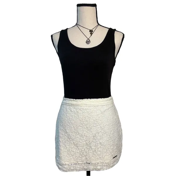 Abercrombie & Fitch Mini Skirt | Ivory Lace - Image 2