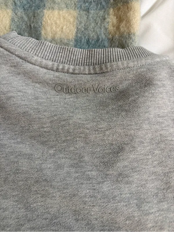 Outdoor Voices Light Gray Stratus Crewneck Sweatshirt - Image 9