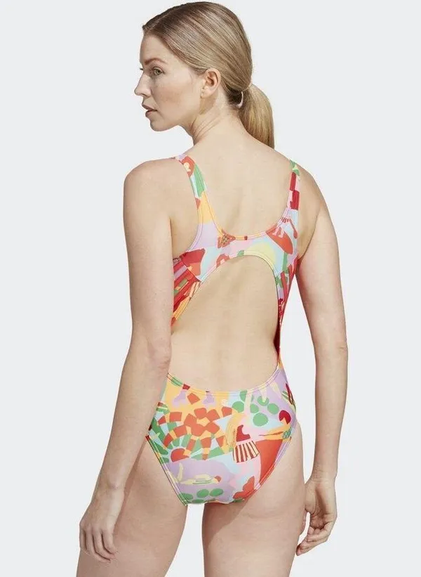 Farm Rio X Adidas Farm Swimsuit one piece 12 pearl citrine pink - Image 3