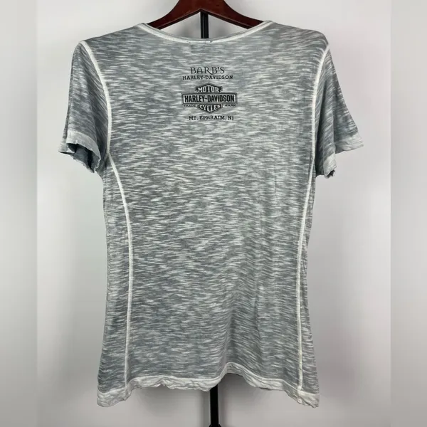 Harley-Davidson® Women's Trance Premium Embellished Burnout Scoop Neck T-Shirt‎ - Image 8