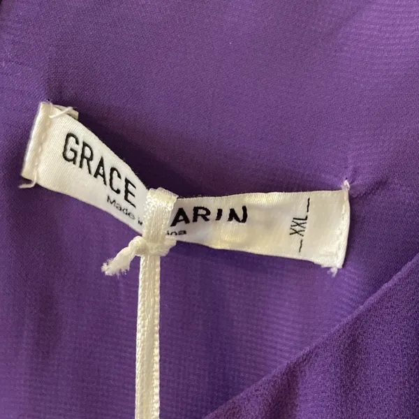 Grace Karin Women’s Dress size XXL long 37” bust 42/44” beautiful purple color - Image 3