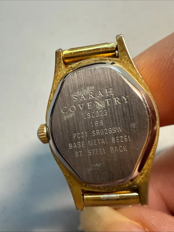 Sarah Coventry Two-Tone Gold and Silver Ladies Quartz Watch - Image 4
