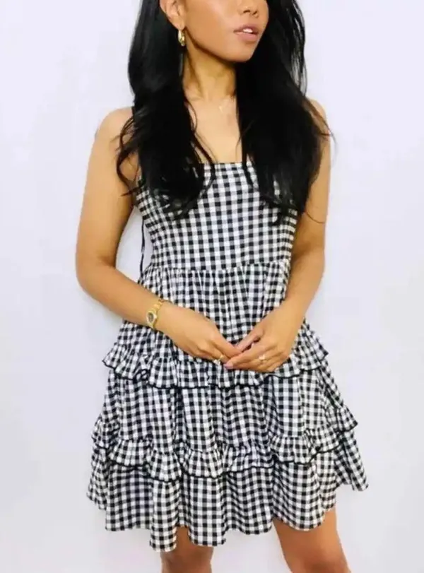Nwt- Zara Gingham Baby Doll Dress - Image 4