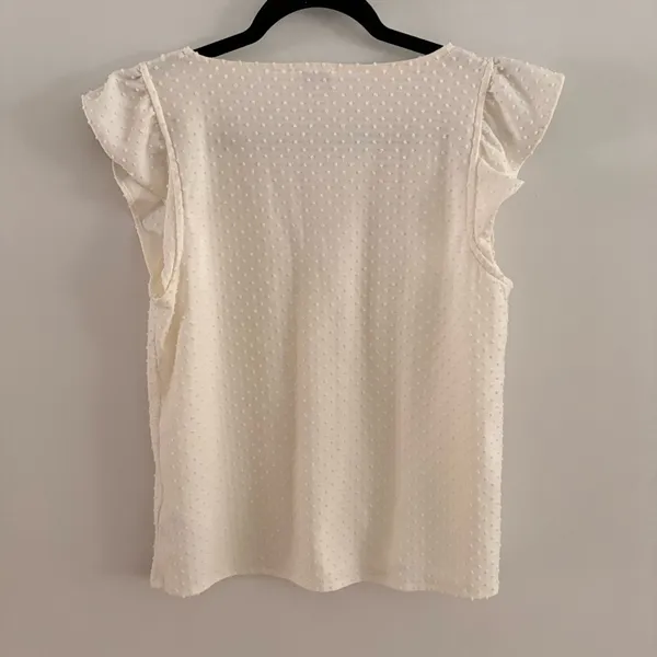 J. Crew Cream Textured V-Neck Tank Top - Image 8