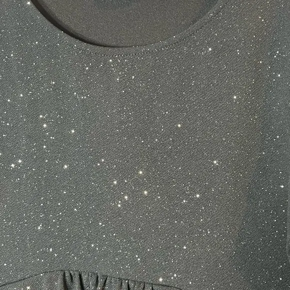 Dorothy Perkins Black Sparkly Maternity‎ Dress Womens Sz 10 Party Event Babymoon - Image 3