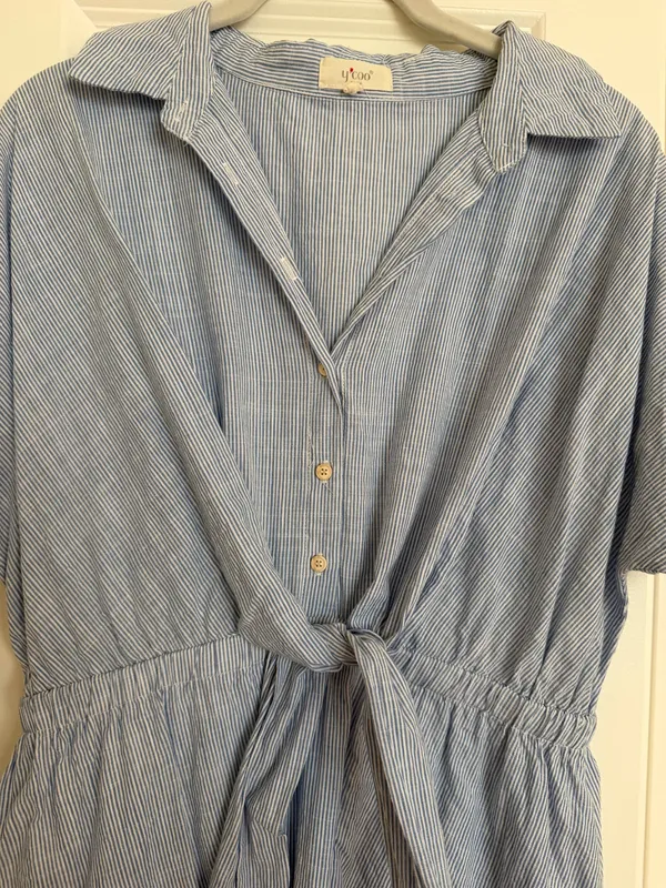 YCoo Paris Cottagecore Casual Garden Women’s Shirt Dress Small - Image 2