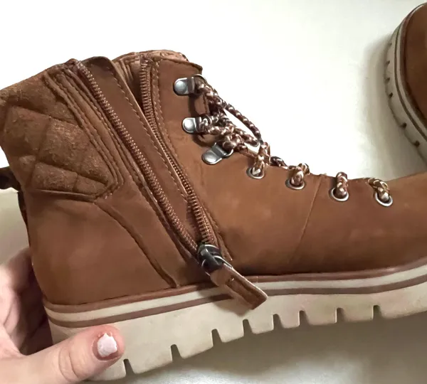Caslon Brown Water Resistant Lace Up Boots - Image 6