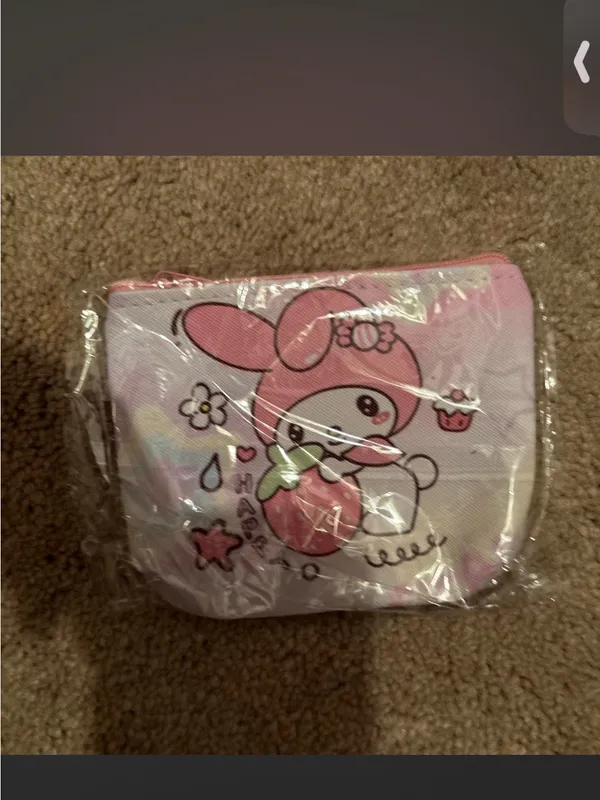 3 nylon like Sanrio garment holders with my melody and small‎ pouch . - Image 5