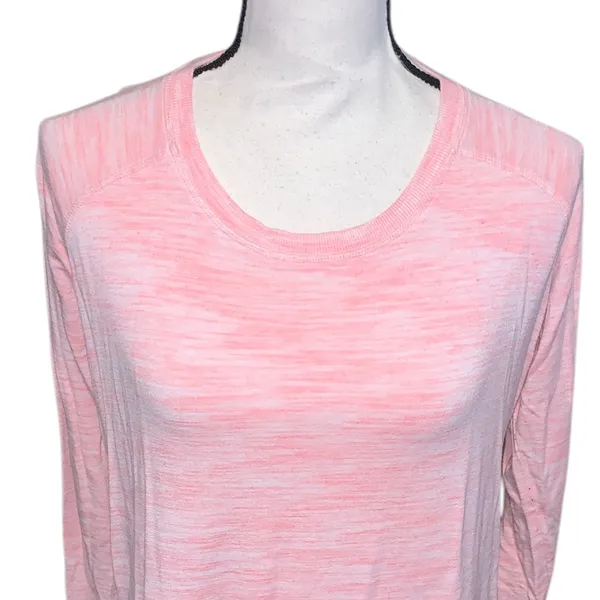 Champion Elite Women's Long Sleeve Shirt Athletic Stretchy pullover Pink - Image 3