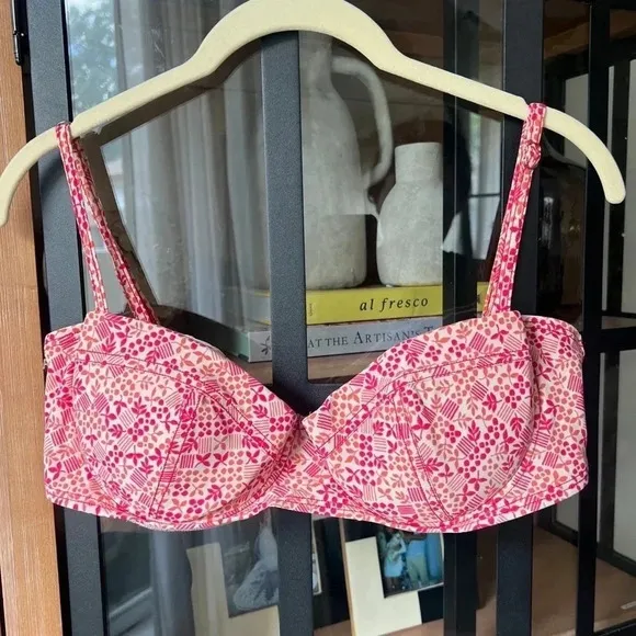 Marc by Marc Jacobs Bikini Top coral adjustable bustier swimsuit XL adjustable - Image 2