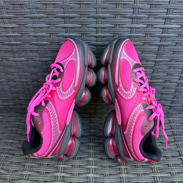 New Balance 9060 Pink Burgundy Black Mesh Running size 5.5/ 7 women - Image 7