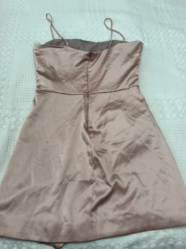 ZARA Dress Mini Satin Pink - Image 5