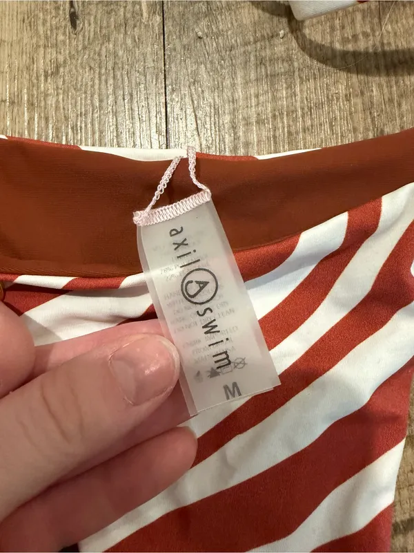 NWOT Axil swim bikini Set Red Zebra Print Medium - Image 4