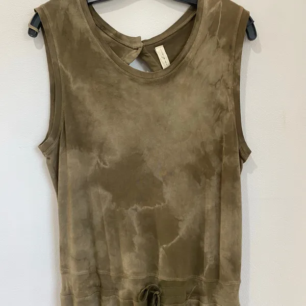 Raquel Allegra Jersey‎ Shortsleeve Jumpsuit in Army Green Size 0 = US XS - Image 5