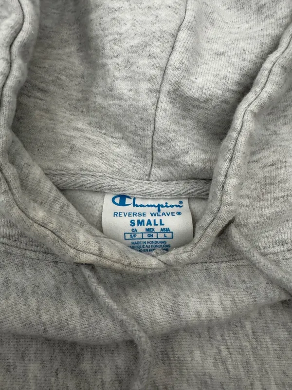 Champion Cropped Sweatshirt | Size: Small | Gray - Image 3