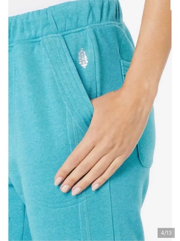 FP Movement by Free People Turquoise Drawstring Joggers - Image 4