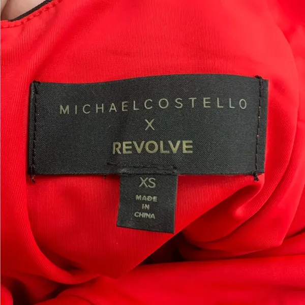 MICHAEL COSTELLO x REVOLVE Afton Mini‎ Dress in Red & Black Leopard Sz XS - Image 7