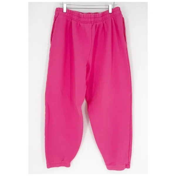 Peloton Cooldown Cotton Fleece Joggers Women's Size XL Pink‎ Athleisure - Image 3