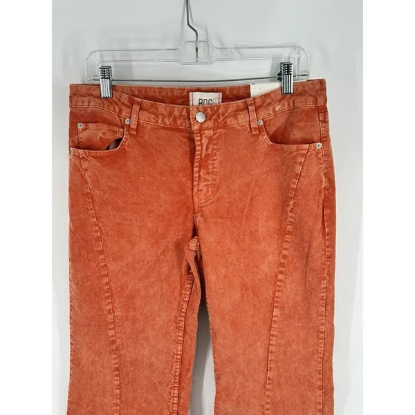 BDG‎ Urban Outfitters Womens Corduroy Pants Extreme Flare Stretch Orange 28 - Image 2