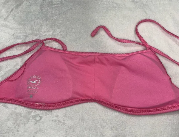 Hollister Pink Ribbed Swim Bikini Set - Image 11