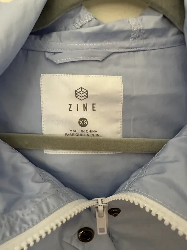 Blue Rain ZINE half zip light  jacket - Image 2
