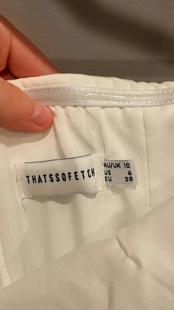 That’s so Fetch Mini Dress White - Image 4