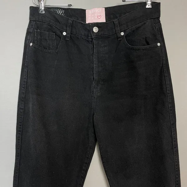 Revice NWT Ex-Boyfriend Jeans Black Distressed High Rise Ripped Size 31 Women‎ - Image 6