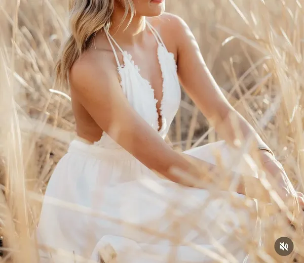 white long boutique dress - Image 2
