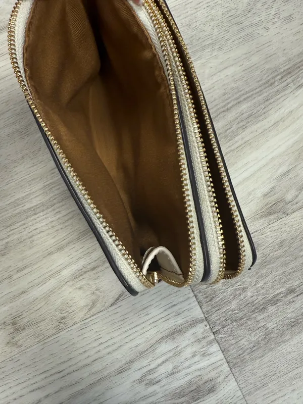 Coach Tan Signature 2 Bag Wristlet - Image 5