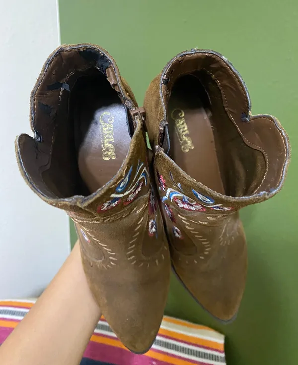 Carlos Santana Embroidered Western Booties - Image 4