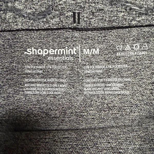 Shapermint Essentials High Waisted Shaping Leggings Gray Heather Medium NEW - Image 3