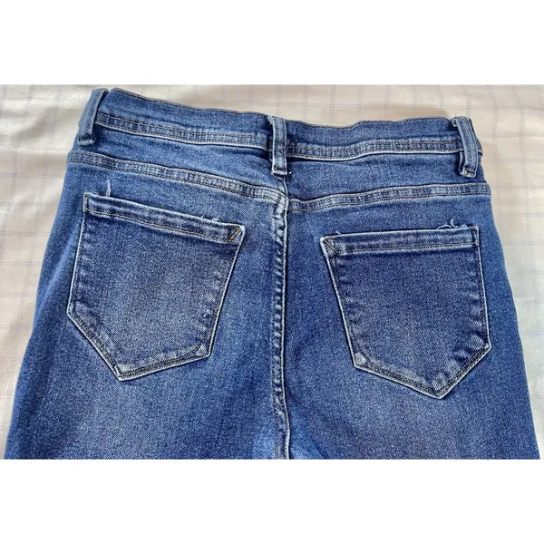 Kensie Jeans Vintage Luxe Distressed Flare/Bell Bottom Jeans - Size 8/29 - Image 11