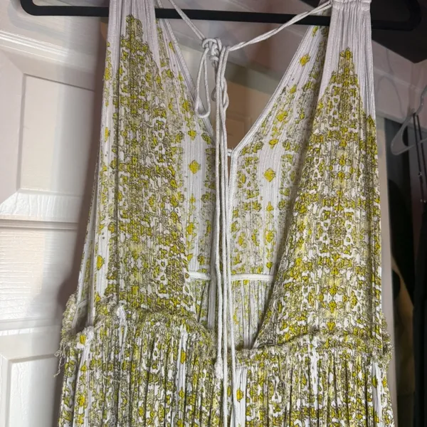 Free People Eloise Mini Dress – Boho Floral Festival Style | Size Large - Image 4