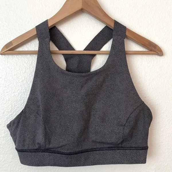 Lululemon 12 Fast & Free Bra in Disperse Dusky Lavender Black - Image 4