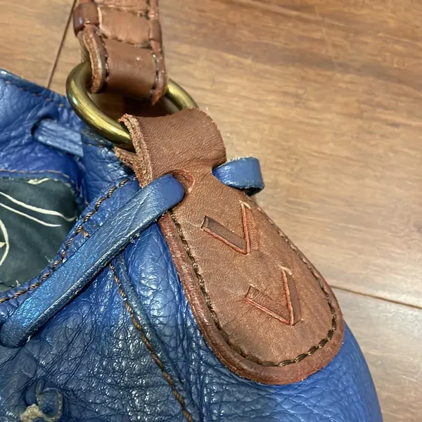 Lucky Brand Dark Blue Leather Shoulder bag - Image 3