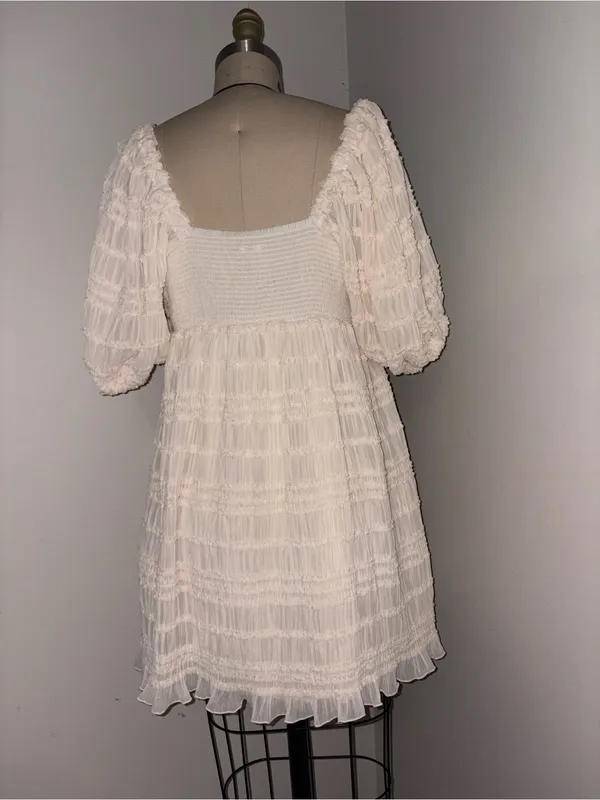 Urban Outfitters Daphne Puff Sleeve Dress Size Large - Image 9