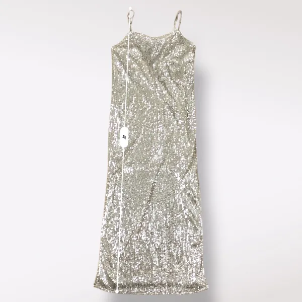 Neiman Marcus Endless Rose NWT All over Sequined Scoop Back Midi‎ Dress Size XS - Image 6